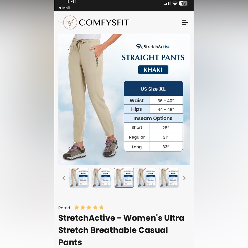 Comfysfit stretch active pants